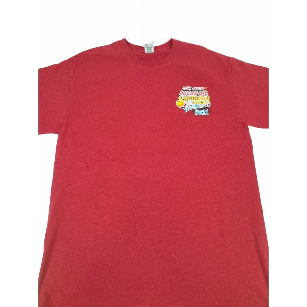 2021 Lucas Oil Southern Nationalsl T Shirt Sz M Racing Tee NHRA - Picture 10 of 10